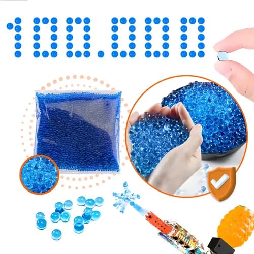 Munição Bolinhas 100.000 Mil Bolinha Gel 7-8mm Arma Elétrica - R$ 26,1