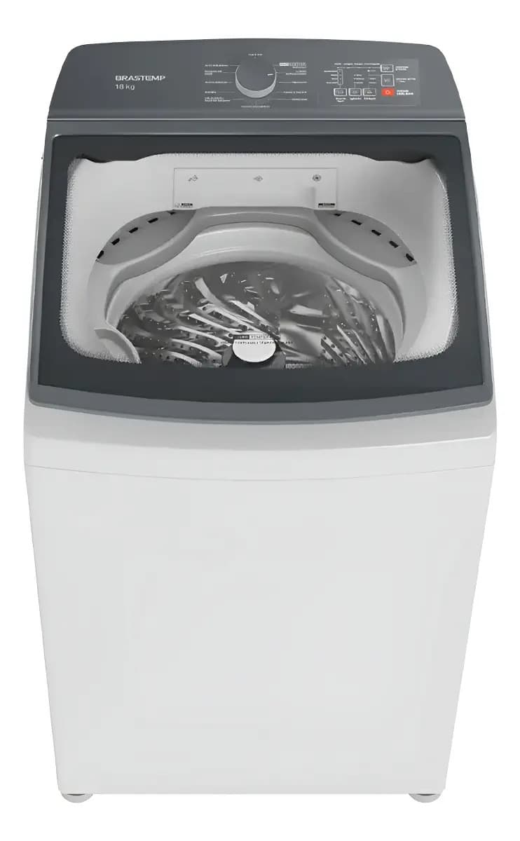 Máquina de lavar Brastemp BWF18AB 18kg branca carga superior eficiente resistente