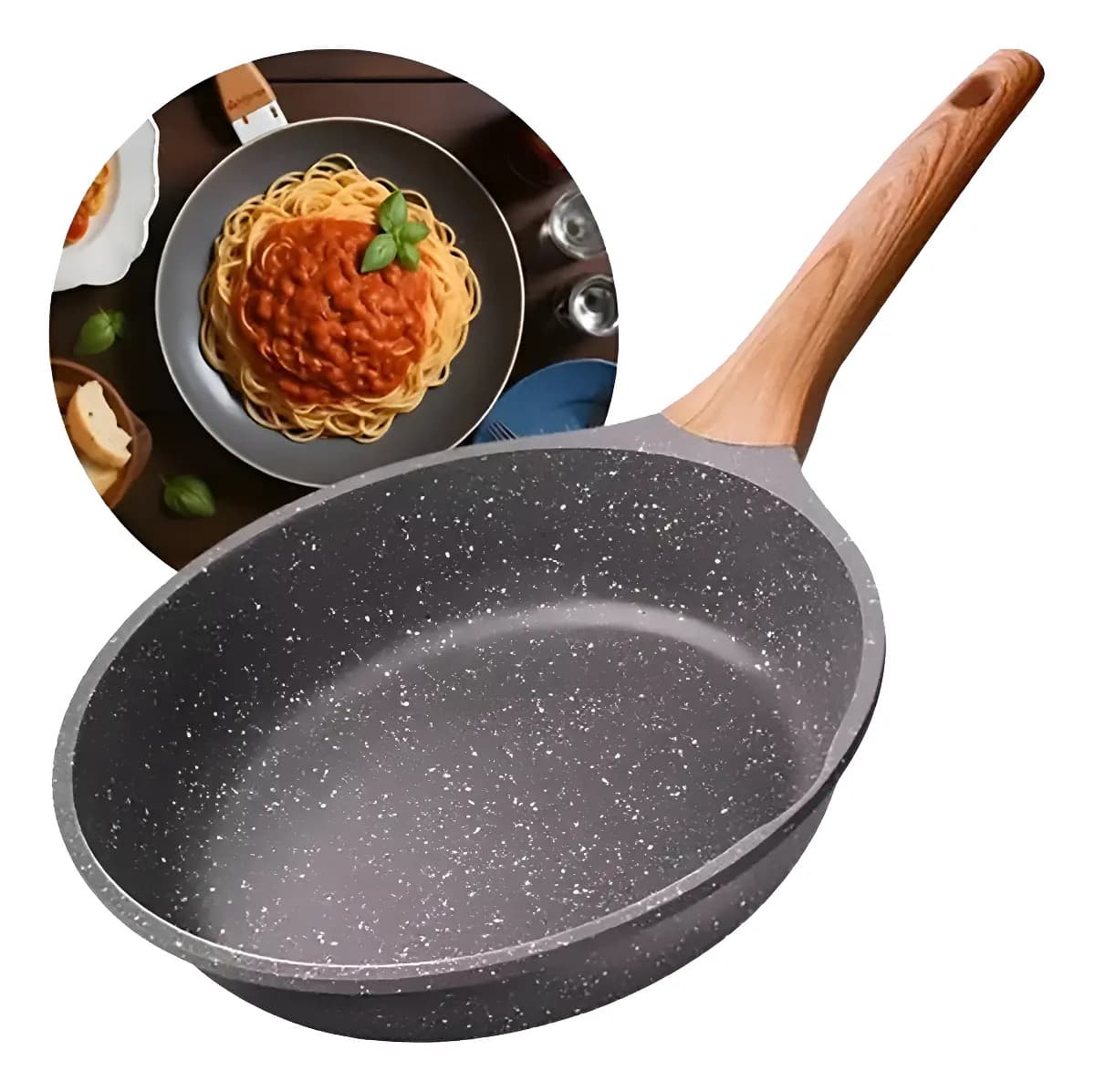 Panela Frigideira Cerâmica De Indução E Gás Compacta Profissional 24 Cm Linha Premium - Aero Home