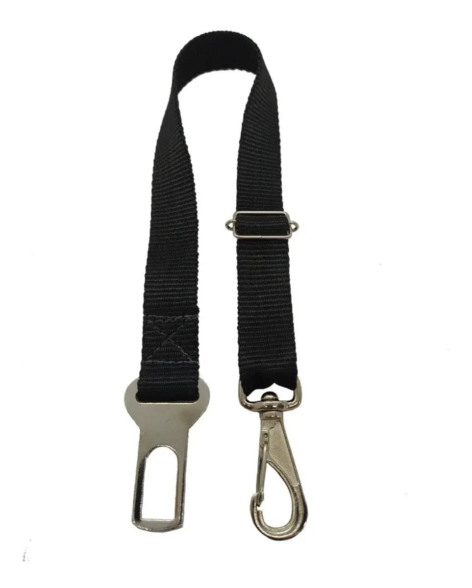 Cinto Segurança Pet Coleira Universal Porte Cachorro Gato Cor Preto Inter Pets Cinto pet