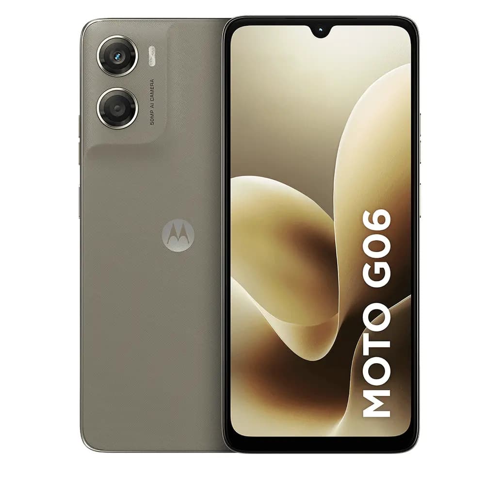 Smartphone Motorola Moto G06 - 256gb 12gb (4gb Ram + 8gb Ram Boost) E Camera 50mp Com Ai Bateria De 5200 Mah Tela 6.9 - Bege