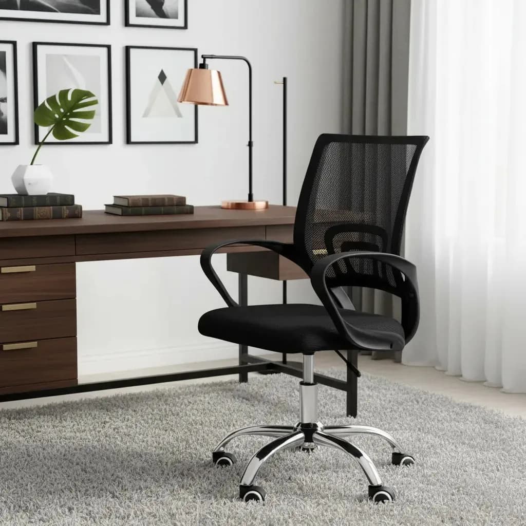 Cadeira Secretária Para Escritório Office Tok Baixa Preto 3310 - Or
