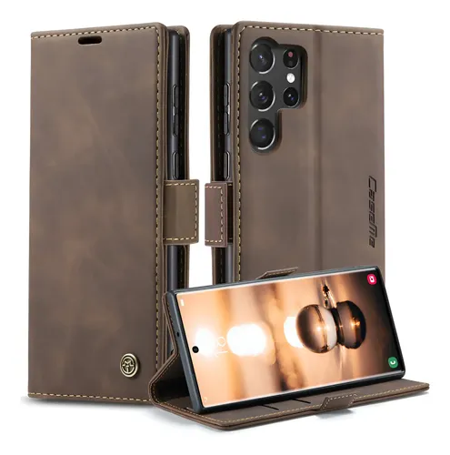 Capa Capinha De Couro Para Samsung Galaxy S23 Ultra Caseme - R$ 87,07