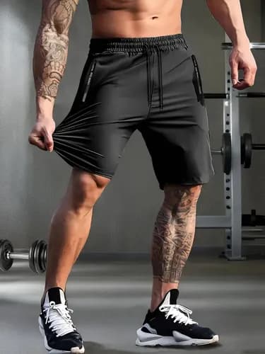 Bermuda Masculina Slim Fit De Poliamida Esportiva Fitness - R$ 59,9