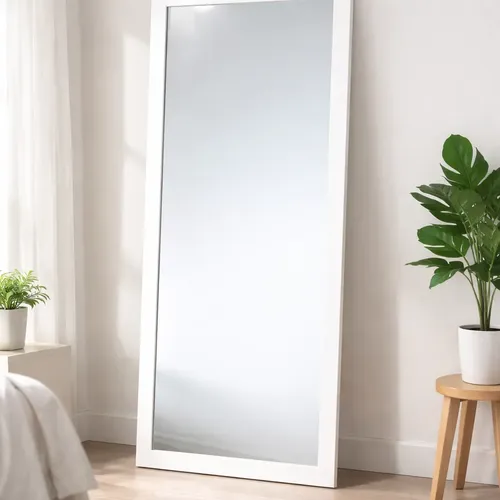 Espelho De Corpo Inteiro Com Moldura De Madeira 80x40 - R$ 78,89
