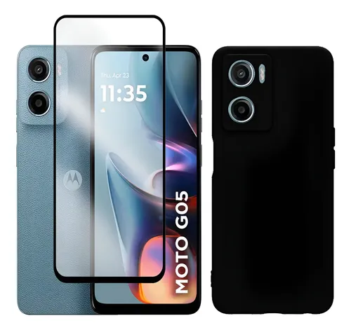 Capa Capinha Case + Película 3d Tela Para Motorola Moto G05