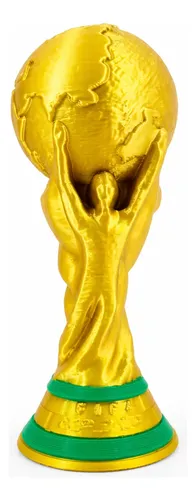 Taça Trofeu Copa Do Mundo Fifa Brasil Decoração Futebol Dour