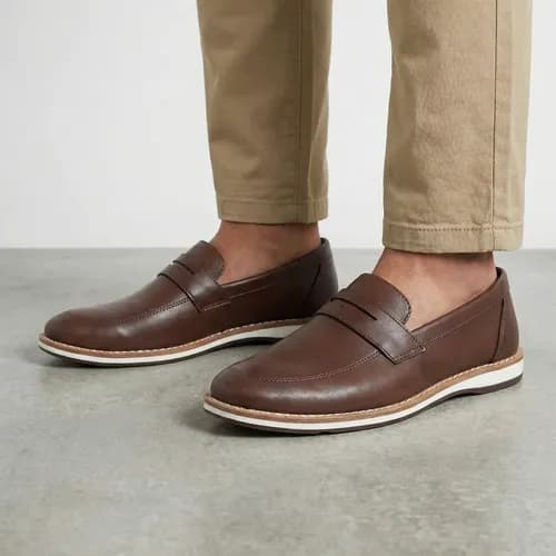 Sapato Mocassim Masculino Casual Confortável Couro Sintético